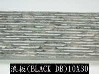 浪板 Deco 02 (Black Vein DB) 10 x 30 x 2cm